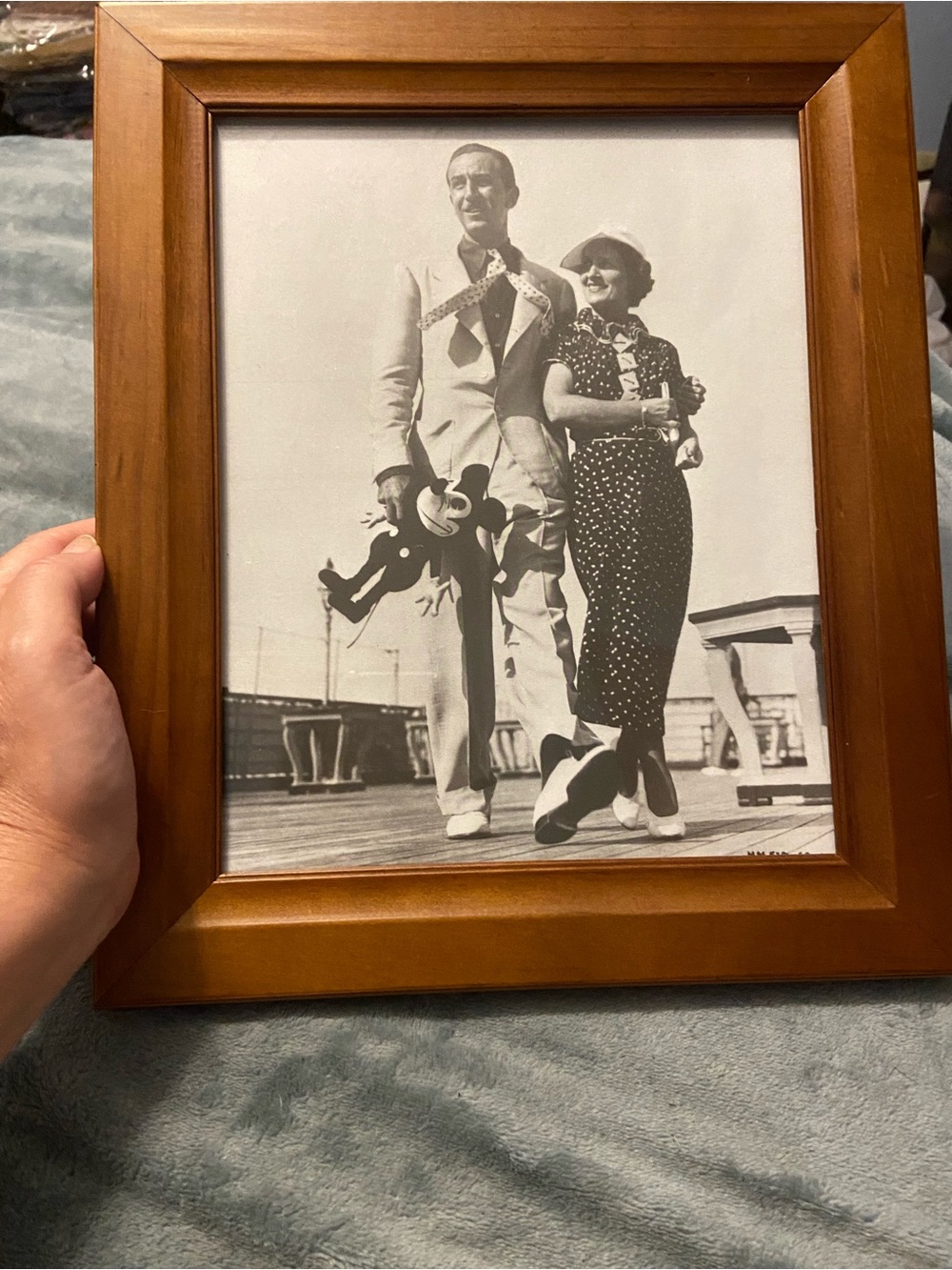 Authentic Disney Framed Wall Art in Brown and Black Walt lily Disney vac club